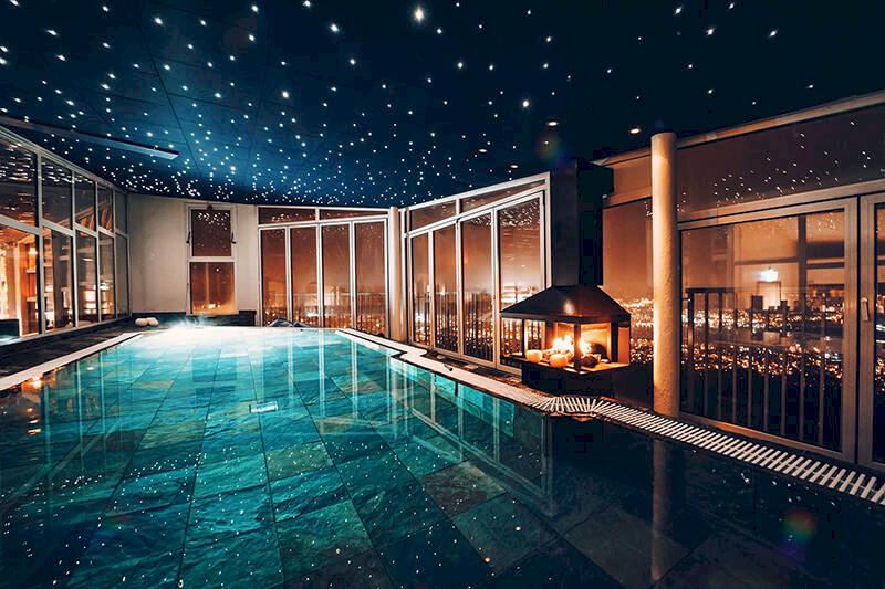 Hotellets avkopplande spa-avdelning